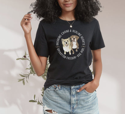 Unisex T-shirt | FUNDRAISER | Dog Aide - Detezi Designs - 16011295532630104360