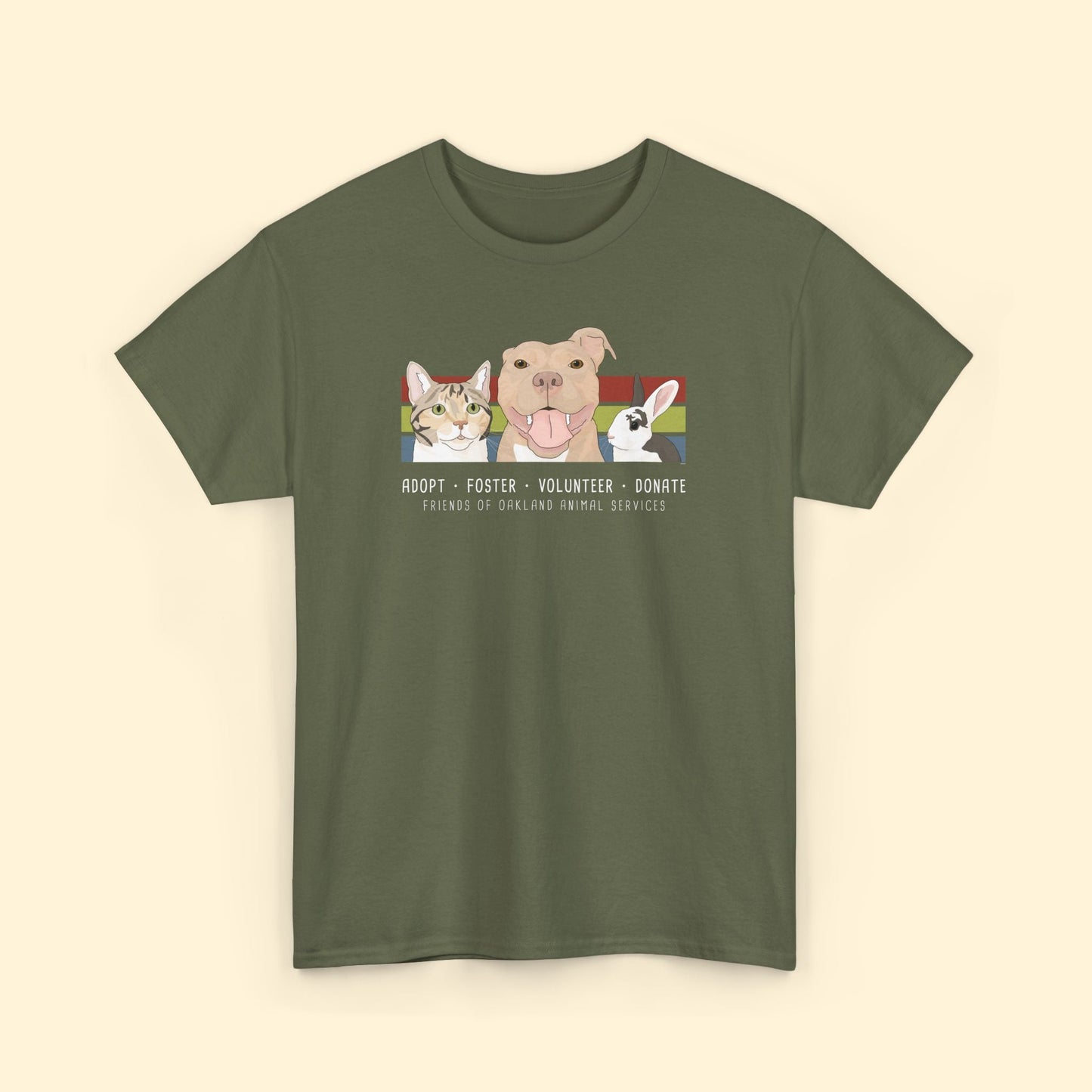 Unisex T-shirt | FUNDRAISER | Friends of Oakland Animal Services - Detezi Designs - 12137902323869060490