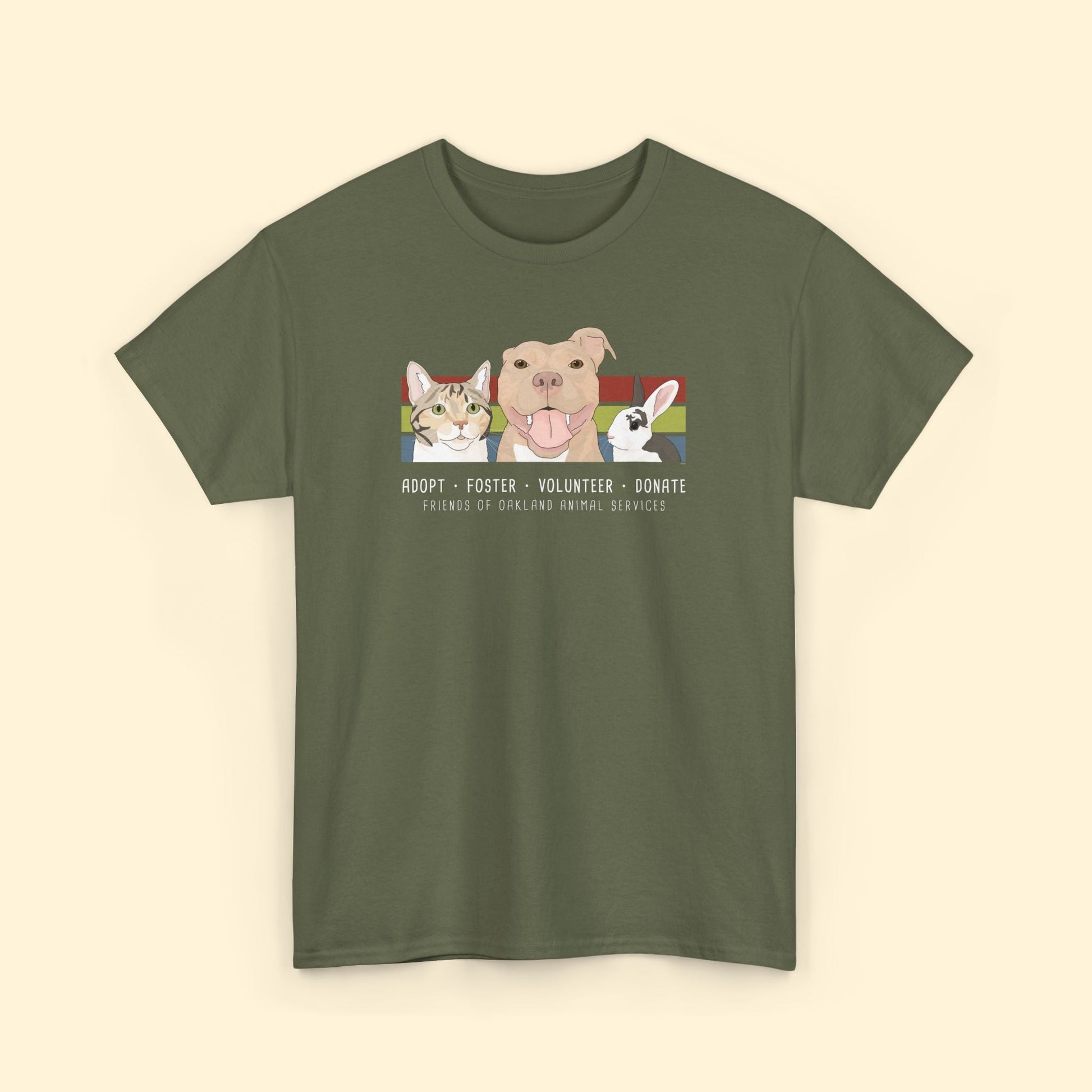 Unisex T-shirt | FUNDRAISER | Friends of Oakland Animal Services - Detezi Designs - 12137902323869060490