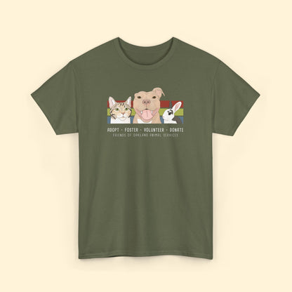 Unisex T-shirt | FUNDRAISER | Friends of Oakland Animal Services - Detezi Designs - 12137902323869060490