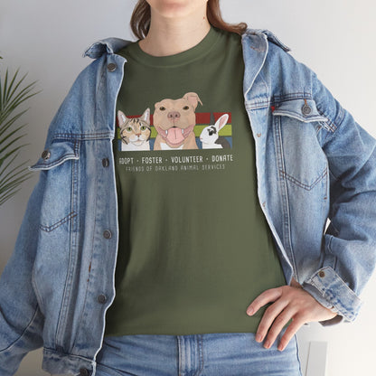 Unisex T-shirt | FUNDRAISER | Friends of Oakland Animal Services - Detezi Designs - 16593552331051655534
