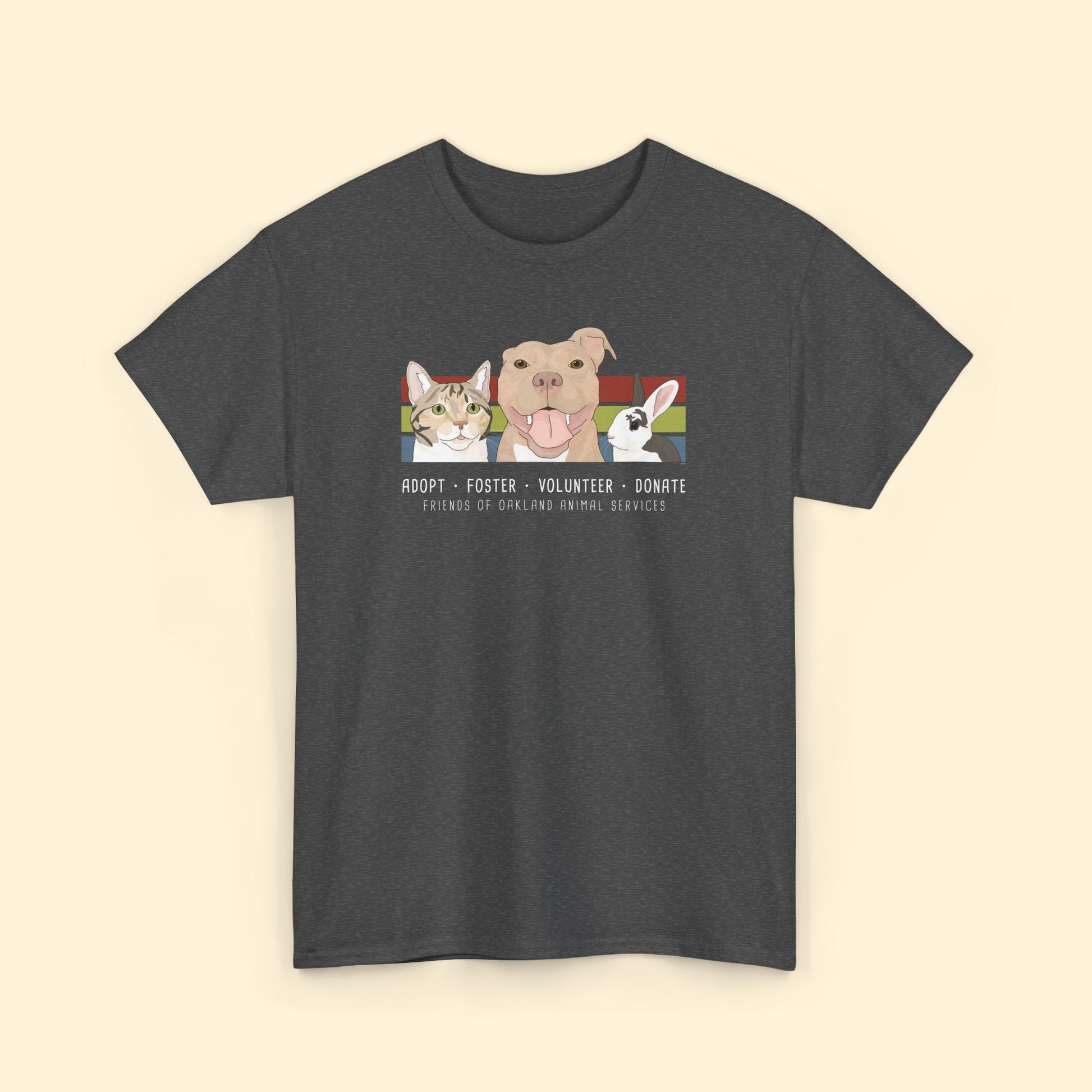 Unisex T-shirt | FUNDRAISER | Friends of Oakland Animal Services - Detezi Designs - 31320227628349168289