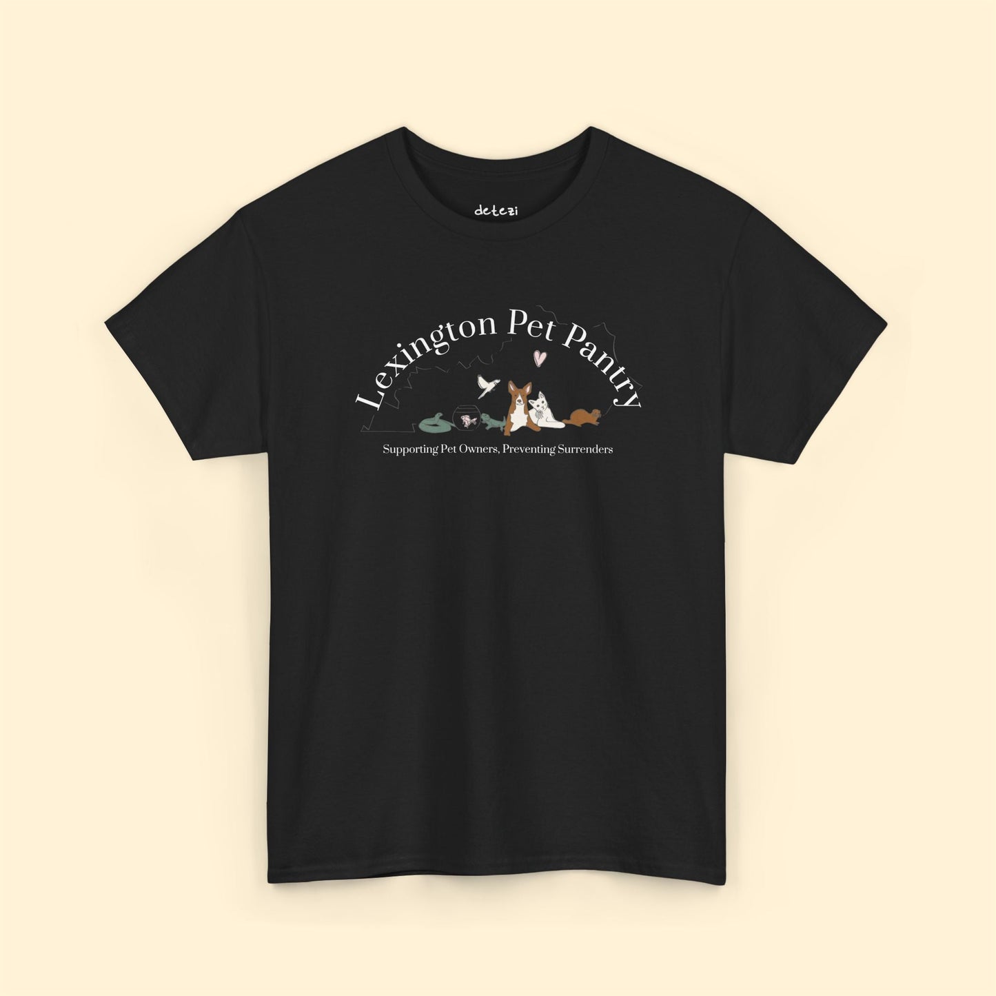 Unisex T-shirt | FUNDRAISER | Lexington Pet Pantry - Detezi Designs - 28363800615367133702