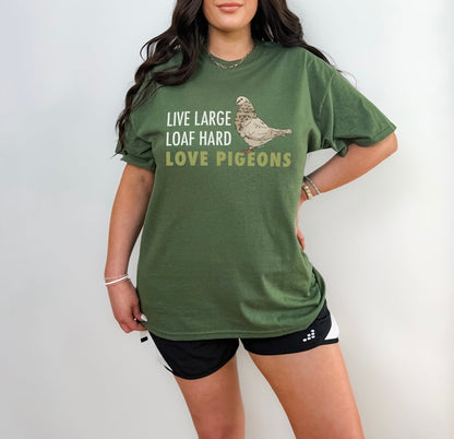 Unisex T-shirt | FUNDRAISER | Moose's Flock | Loaf Hard - Detezi Designs - 14193790208169276659