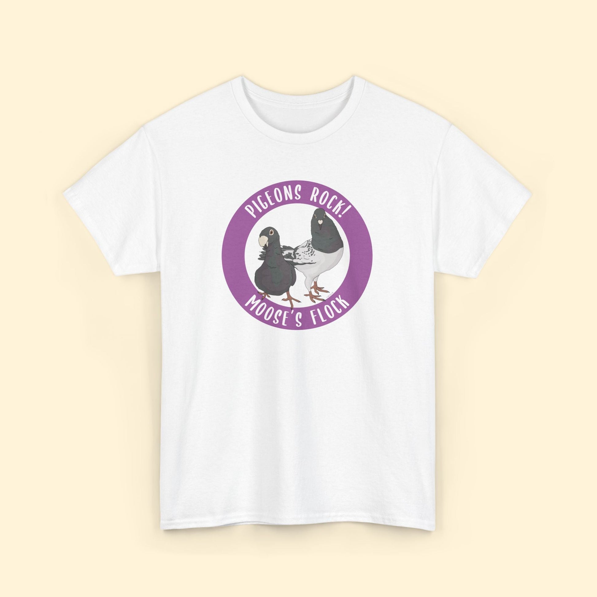 Unisex T-shirt | FUNDRAISER | Moose's Flock | Pigeons Rock - Detezi Designs - 20866295105982234961