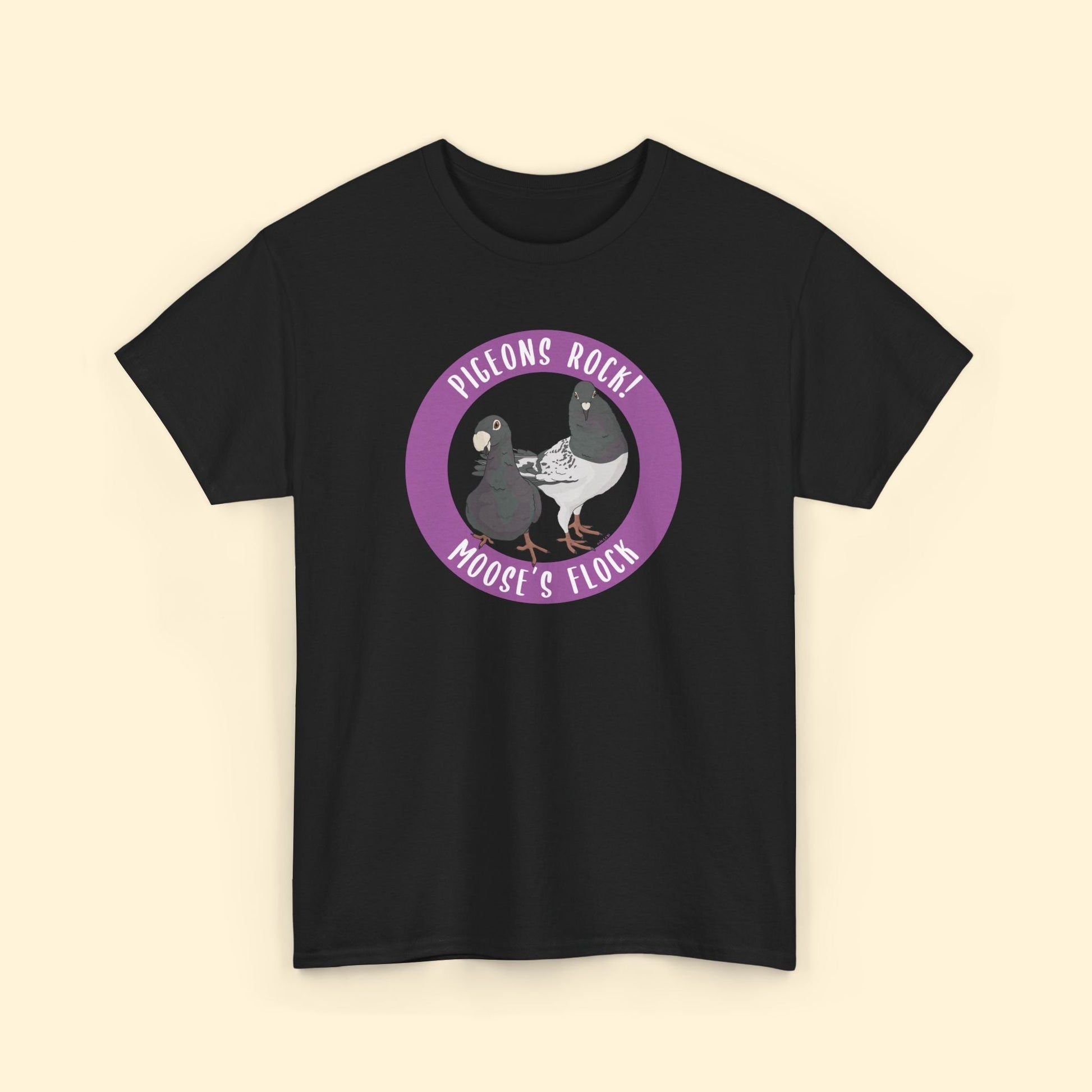 Unisex T-shirt | FUNDRAISER | Moose's Flock | Pigeons Rock - Detezi Designs - 27900474961544547159