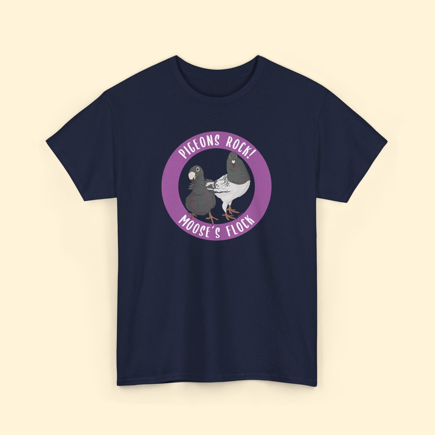 Unisex T-shirt | FUNDRAISER | Moose's Flock | Pigeons Rock - Detezi Designs - 32835491351323395975