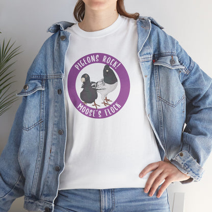 Unisex T-shirt | FUNDRAISER | Moose's Flock | Pigeons Rock - Detezi Designs - 96514361644693798224