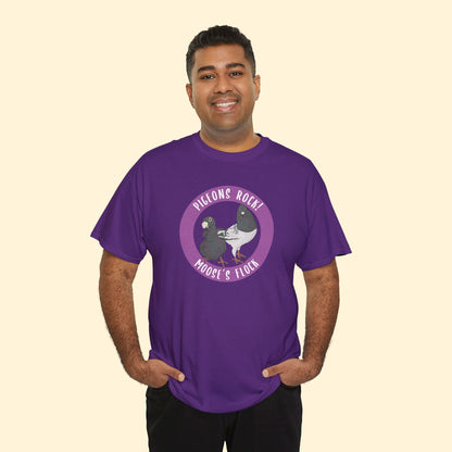 Unisex T-shirt | FUNDRAISER | Moose's Flock | Pigeons Rock - Detezi Designs - 96514361644693798224