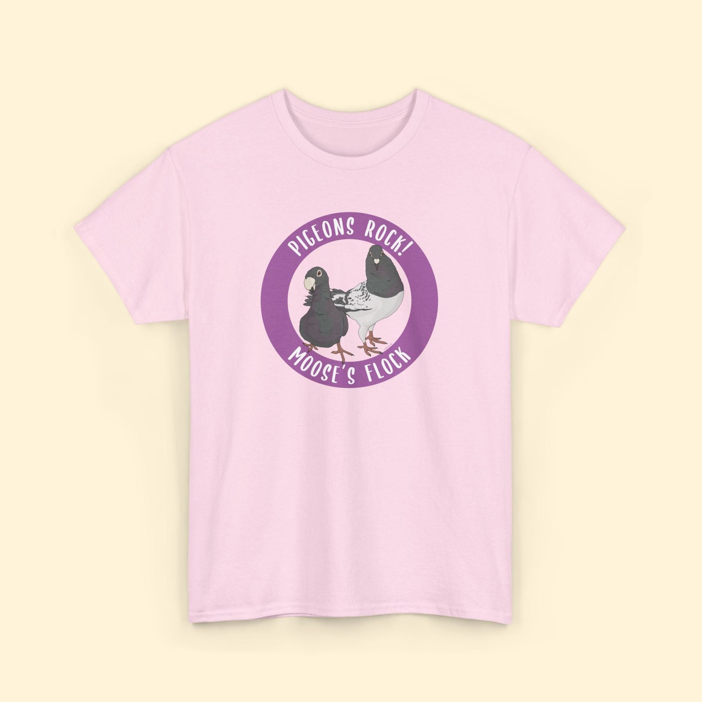 Unisex T-shirt | FUNDRAISER | Moose's Flock | Pigeons Rock - Detezi Designs - 96514361644693798224