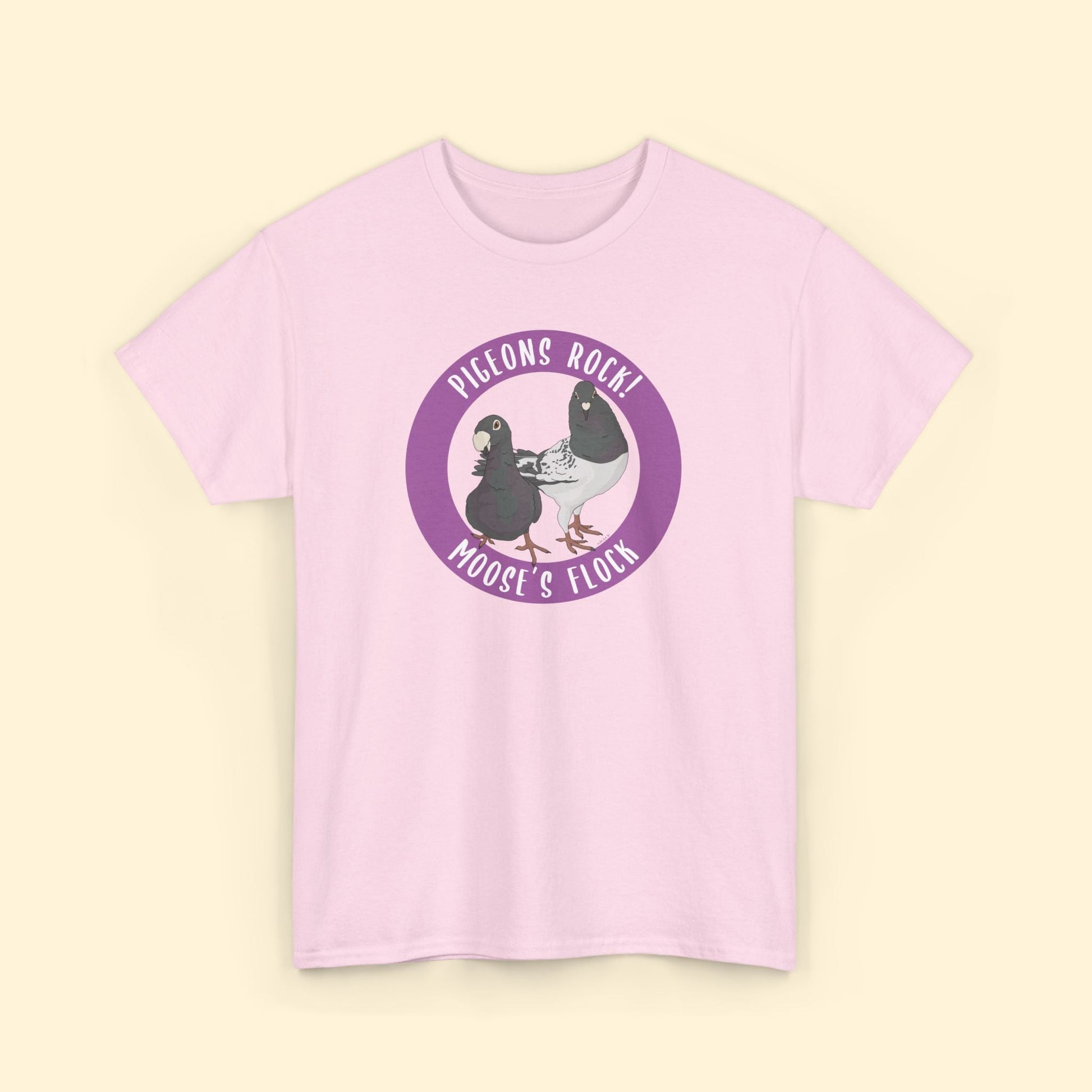 Unisex T-shirt | FUNDRAISER | Moose's Flock | Pigeons Rock - Detezi Designs - 96514361644693798224