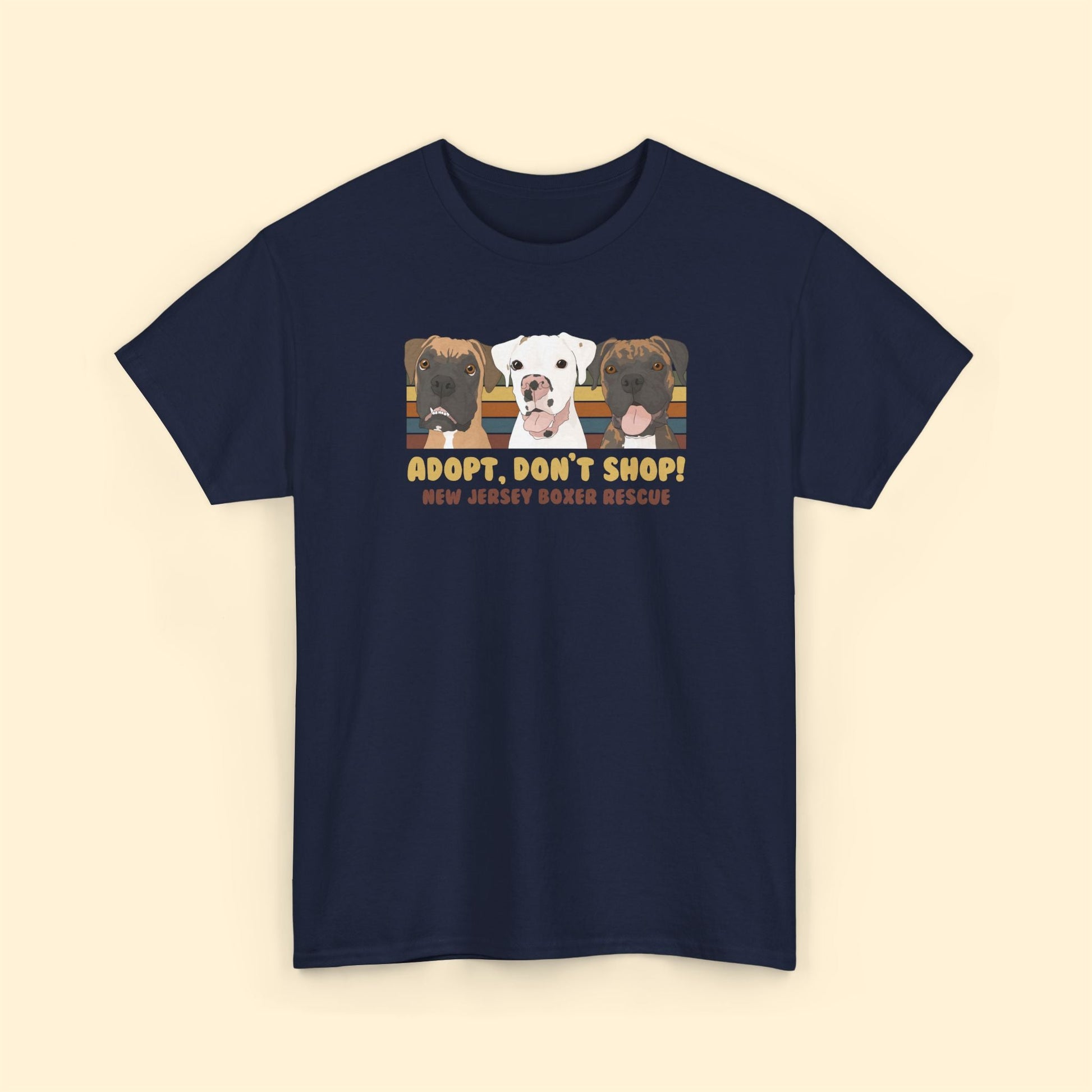 Unisex T-shirt | FUNDRAISER | New Jersey Boxer Rescue | Adopt, Don't Shop! - Detezi Designs - 15000816607227683458