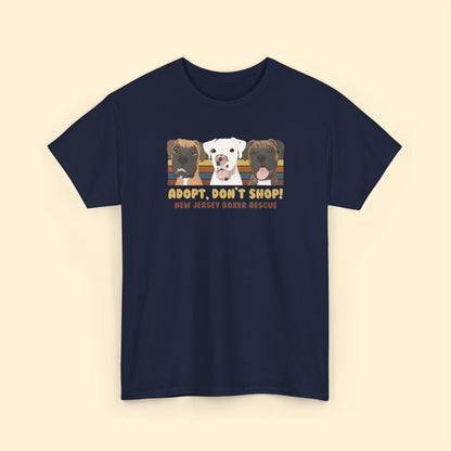 Unisex T-shirt | FUNDRAISER | New Jersey Boxer Rescue | Adopt, Don't Shop! - Detezi Designs - 15000816607227683458
