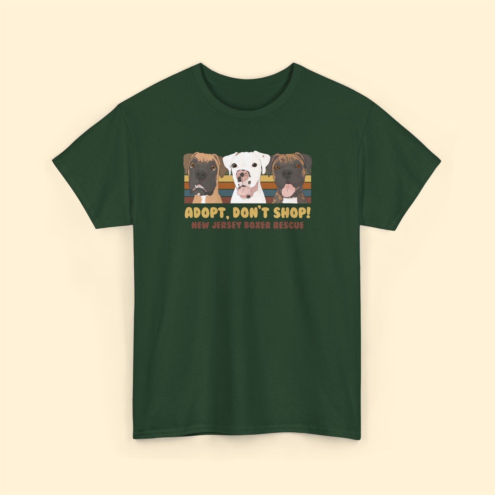 Unisex T-shirt | FUNDRAISER | New Jersey Boxer Rescue | Adopt, Don't Shop! - Detezi Designs - 31948887315320939580
