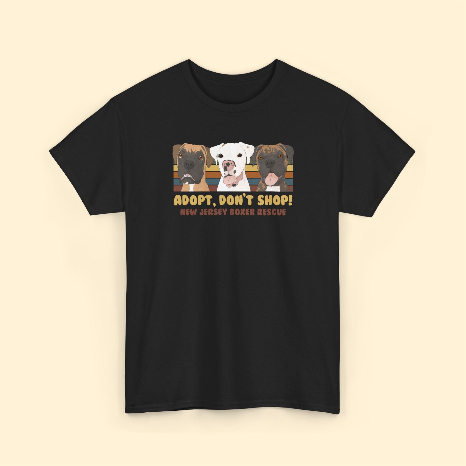 Unisex T-shirt | FUNDRAISER | New Jersey Boxer Rescue | Adopt, Don't Shop! - Detezi Designs - 32314177109383211319