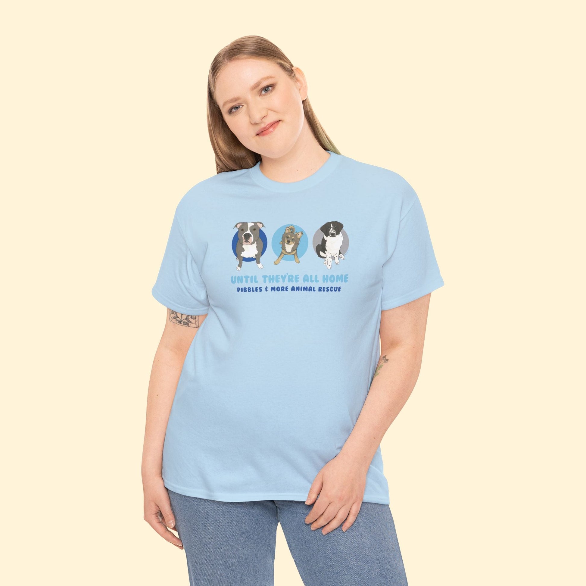 Unisex T-shirt | FUNDRAISER | Pibbles & More Animal Rescue - Detezi Designs - 33849211834580058382
