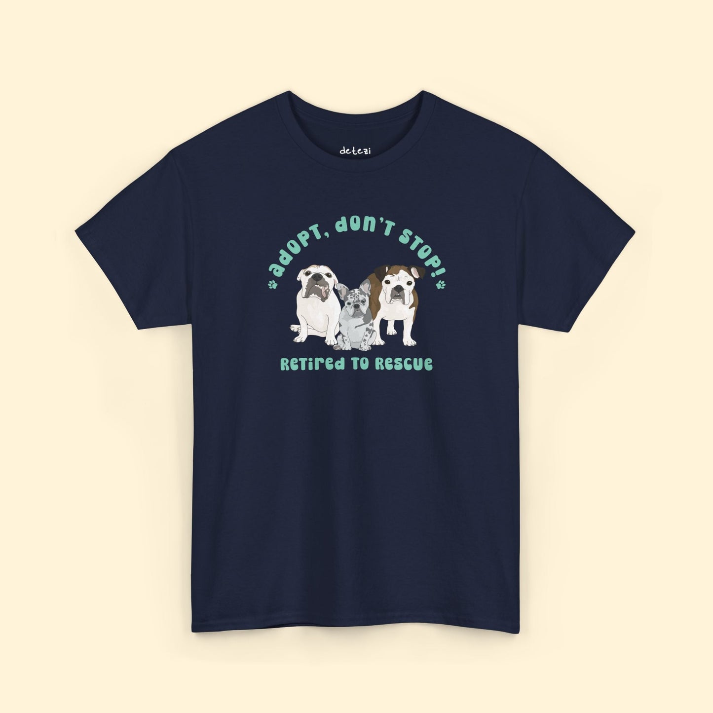 Unisex T-shirt | FUNDRAISER | Retired to Rescue - Detezi Designs - 10965250769261500135