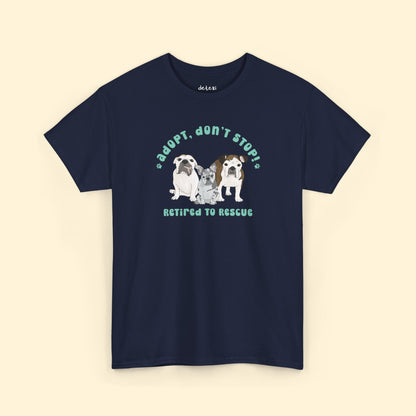 Unisex T-shirt | FUNDRAISER | Retired to Rescue - Detezi Designs - 10965250769261500135