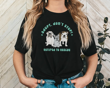Unisex T-shirt | FUNDRAISER | Retired to Rescue - Detezi Designs - 10965250769261500135