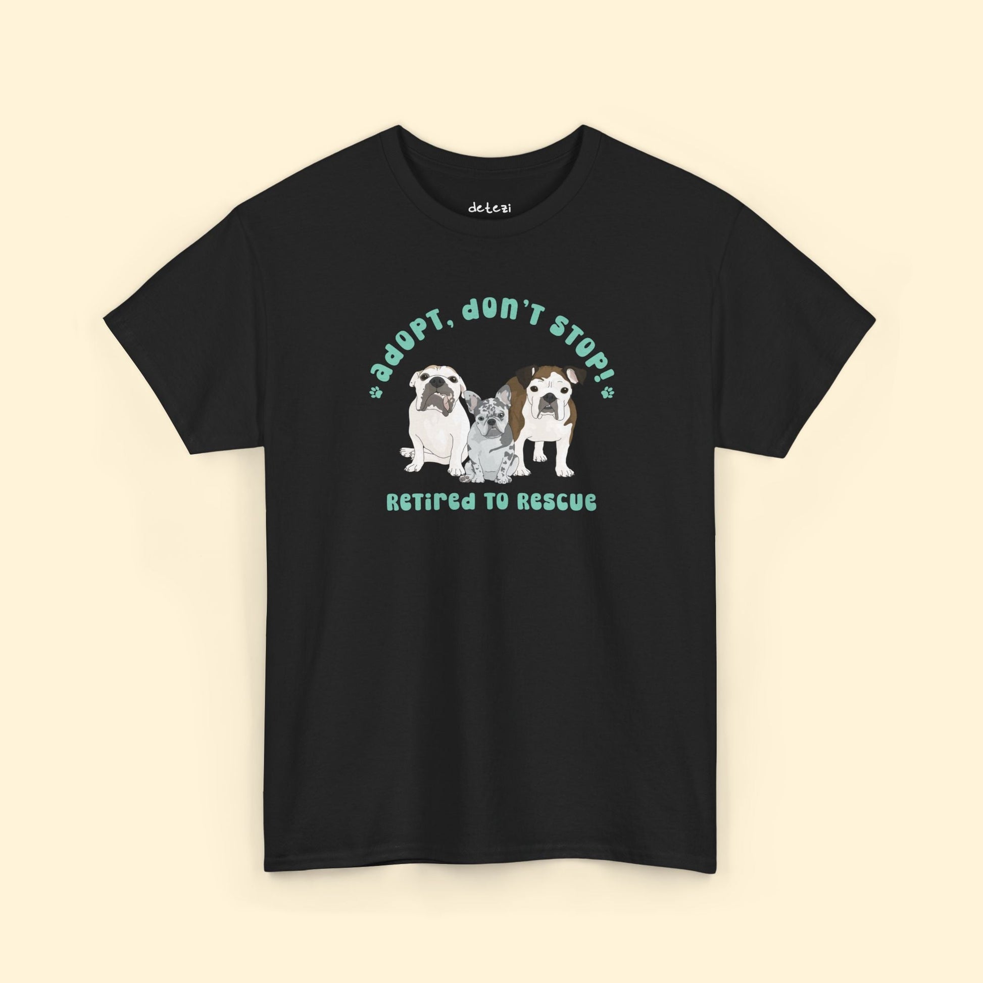 Unisex T-shirt | FUNDRAISER | Retired to Rescue - Detezi Designs - 18186100039298684668