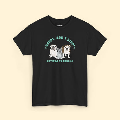 Unisex T-shirt | FUNDRAISER | Retired to Rescue - Detezi Designs - 18186100039298684668