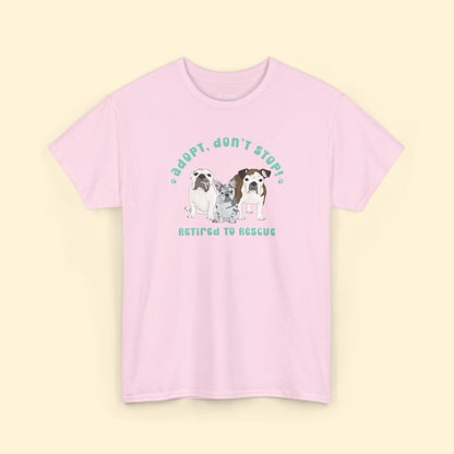 Unisex T-shirt | FUNDRAISER | Retired to Rescue - Detezi Designs - 19497118823760438729