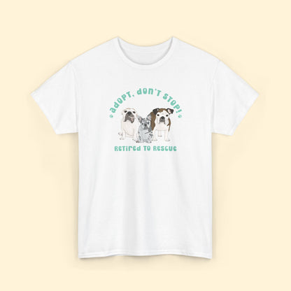 Unisex T-shirt | FUNDRAISER | Retired to Rescue - Detezi Designs - 20427145271193023234