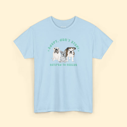 Unisex T-shirt | FUNDRAISER | Retired to Rescue - Detezi Designs - 33667334194894739573