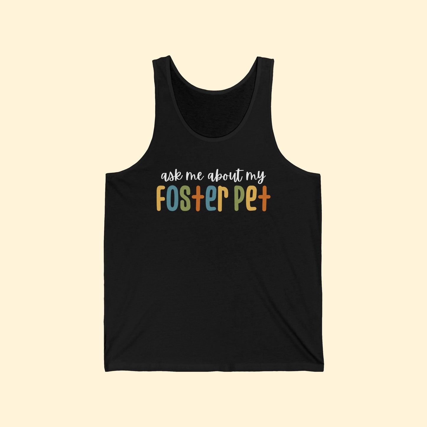Unisex Tank | Ask Me About My Foster Pet - Detezi Designs-15764106664748499509