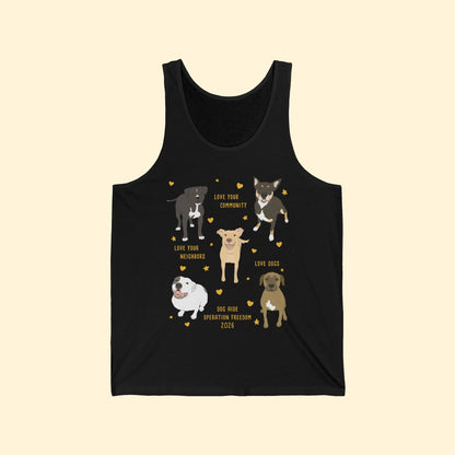 Unisex Tank | FUNDRAISER | Dog Aide | Operation Freedom 2026 - Detezi Designs-15770781285841051240