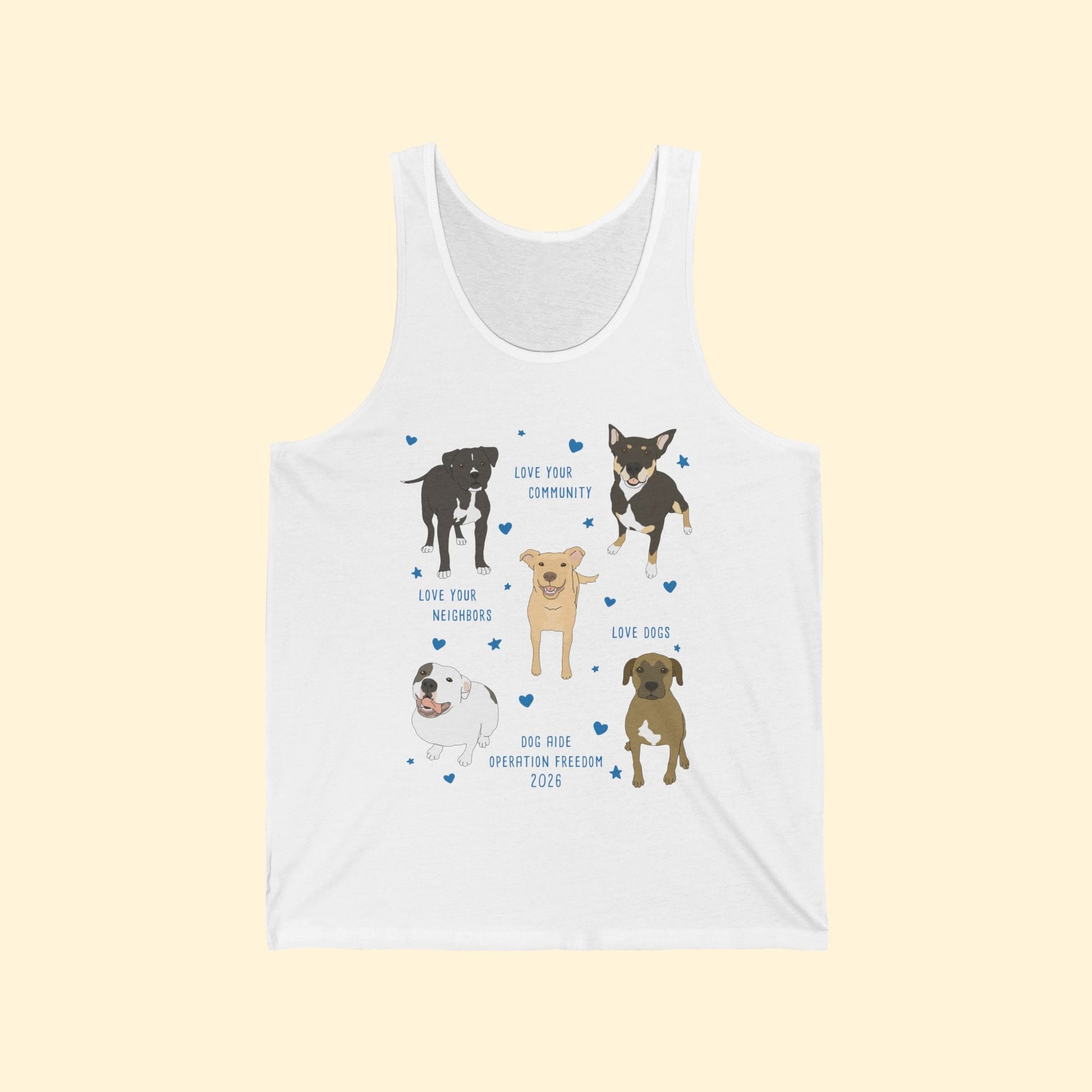 Unisex Tank | FUNDRAISER | Dog Aide | Operation Freedom 2026 - Detezi Designs-20012347829450720015