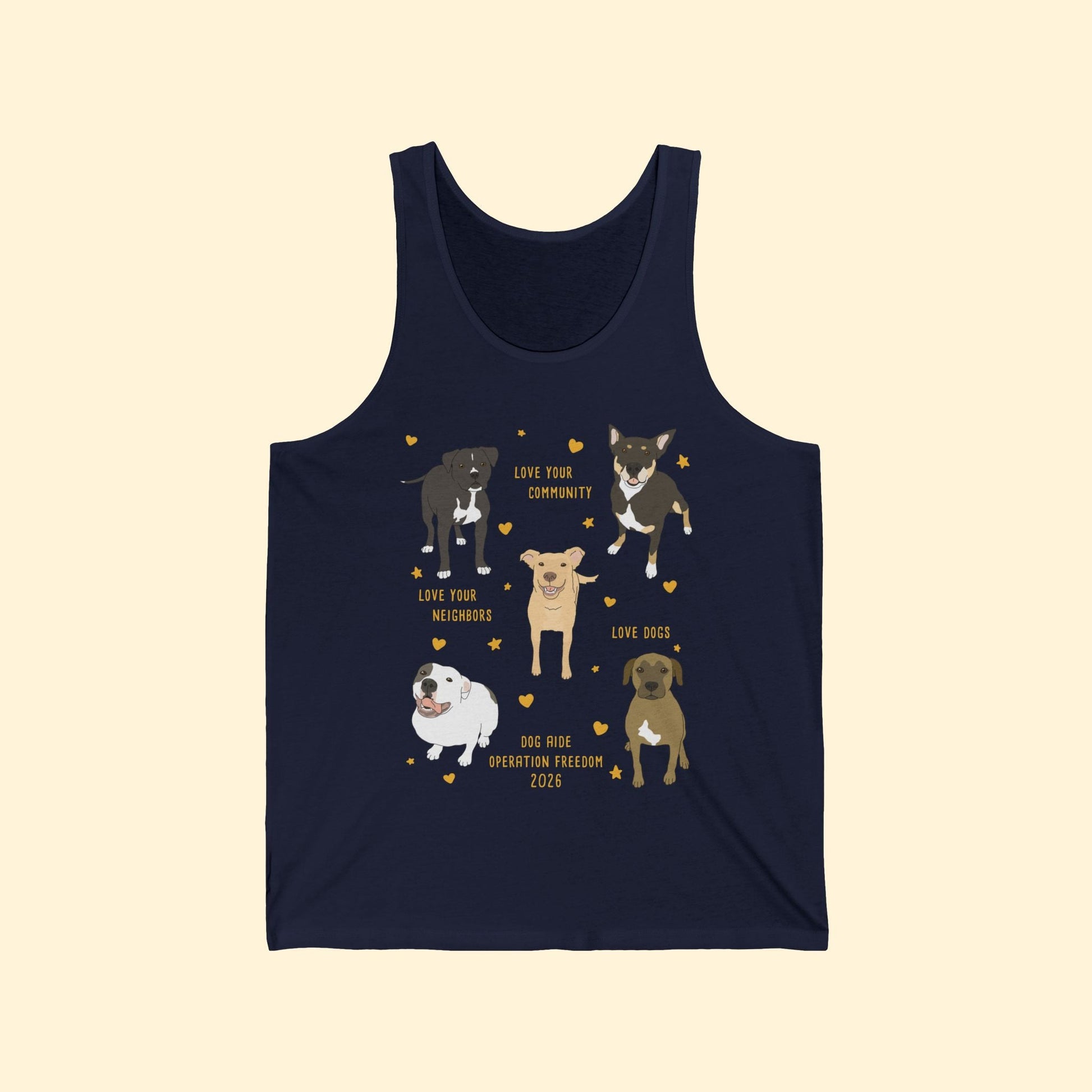 Unisex Tank | FUNDRAISER | Dog Aide | Operation Freedom 2026 - Detezi Designs-48644095405067060893