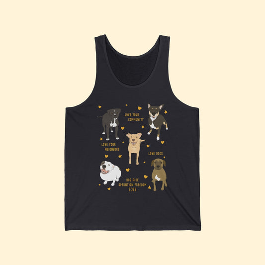 Unisex Tank | FUNDRAISER | Dog Aide | Operation Freedom 2026 - Detezi Designs-72728747605739702846