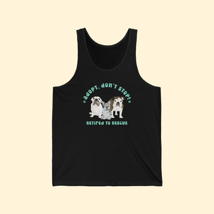 Unisex Tank | FUNDRAISER | Retired to Rescue - Detezi Designs - 10369667099763354072