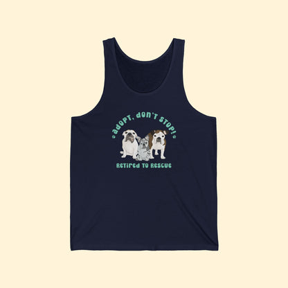 Unisex Tank | FUNDRAISER | Retired to Rescue - Detezi Designs - 24979705953259408591