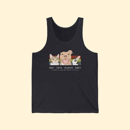 Unisex Tank Top | FUNDRAISER | Friends of Oakland Animal Services - Detezi Designs - 16369056075109369952