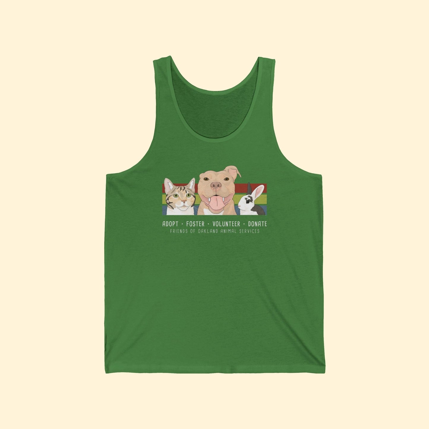 Unisex Tank Top | FUNDRAISER | Friends of Oakland Animal Services - Detezi Designs - 42577719666283264725
