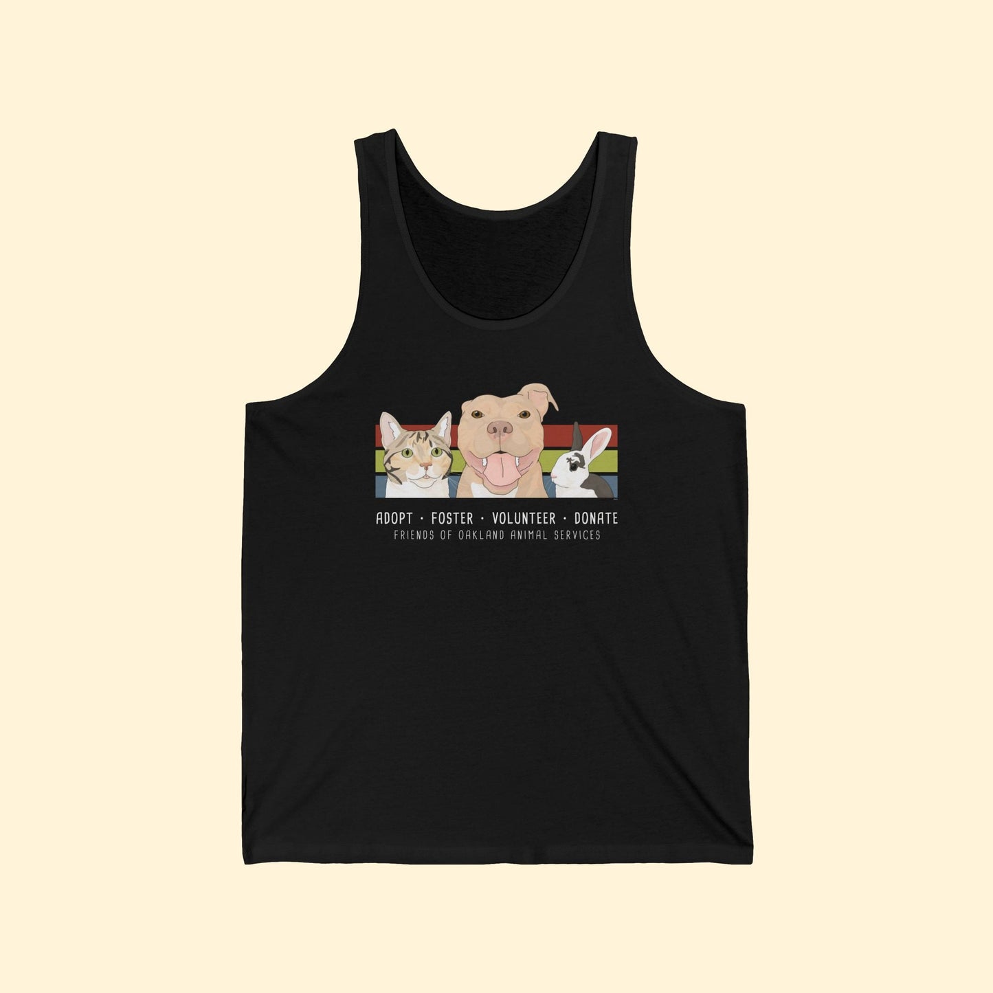 Unisex Tank Top | FUNDRAISER | Friends of Oakland Animal Services - Detezi Designs - 86611466021333360069