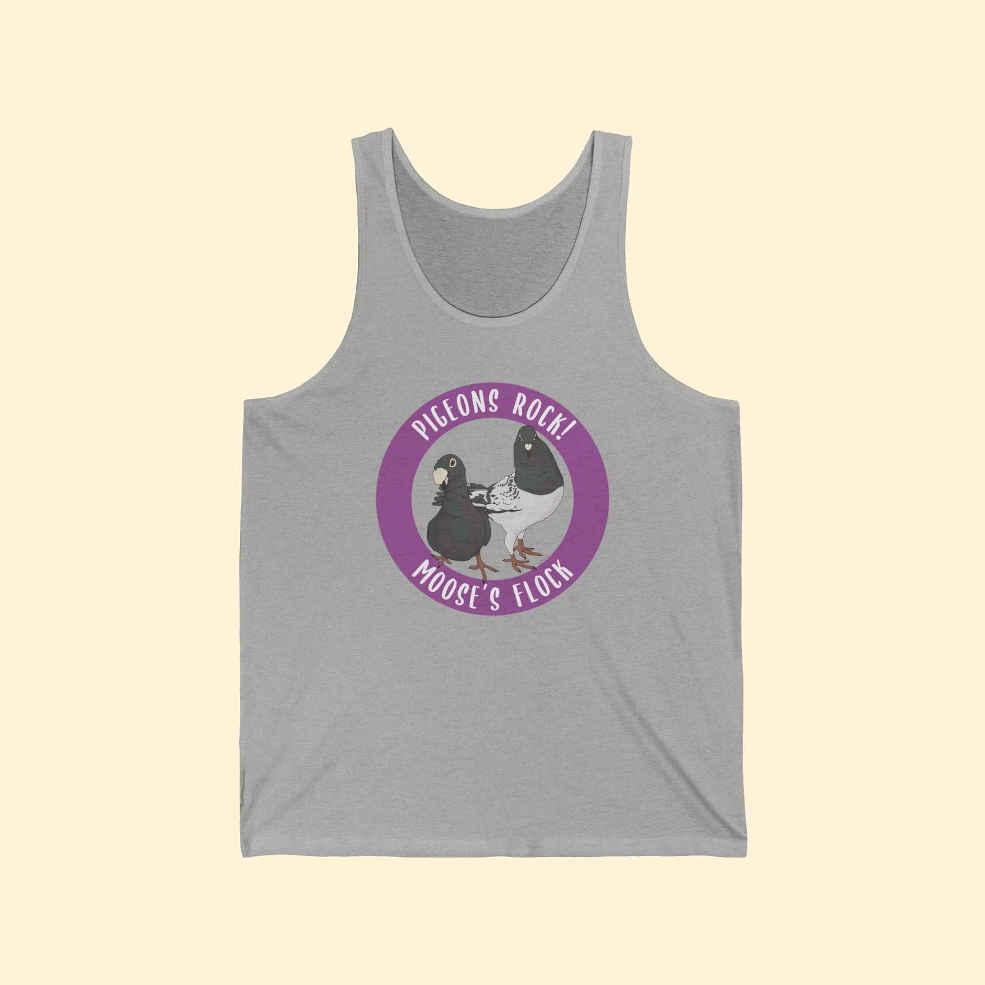 Unisex Tank Top | FUNDRAISER | Moose's Flock | Pigeons Rock - Detezi Designs - 12309270366844817276