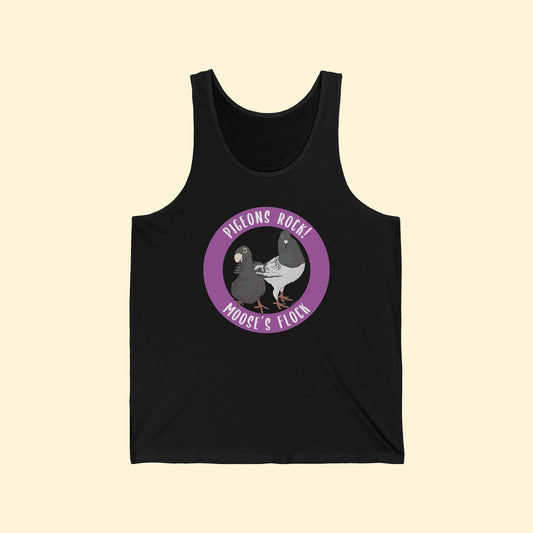 Unisex Tank Top | FUNDRAISER | Moose's Flock | Pigeons Rock - Detezi Designs - 31580742798287807218