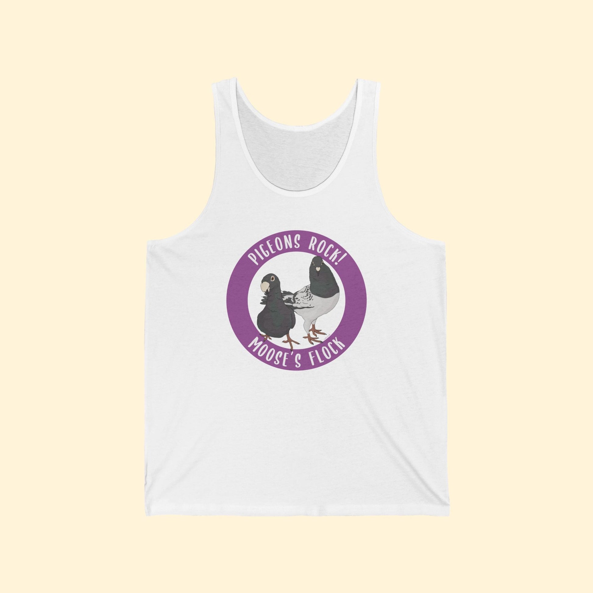 Unisex Tank Top | FUNDRAISER | Moose's Flock | Pigeons Rock - Detezi Designs - 64947911098833761724