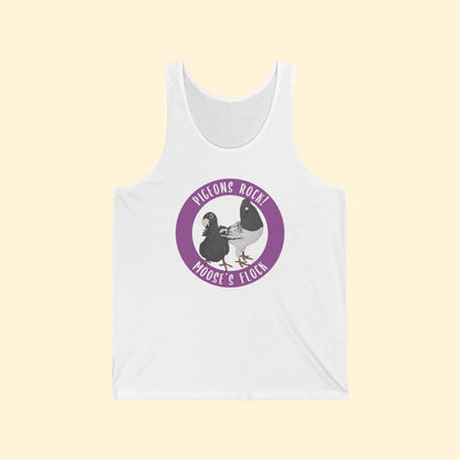 Unisex Tank Top | FUNDRAISER | Moose's Flock | Pigeons Rock - Detezi Designs - 64947911098833761724