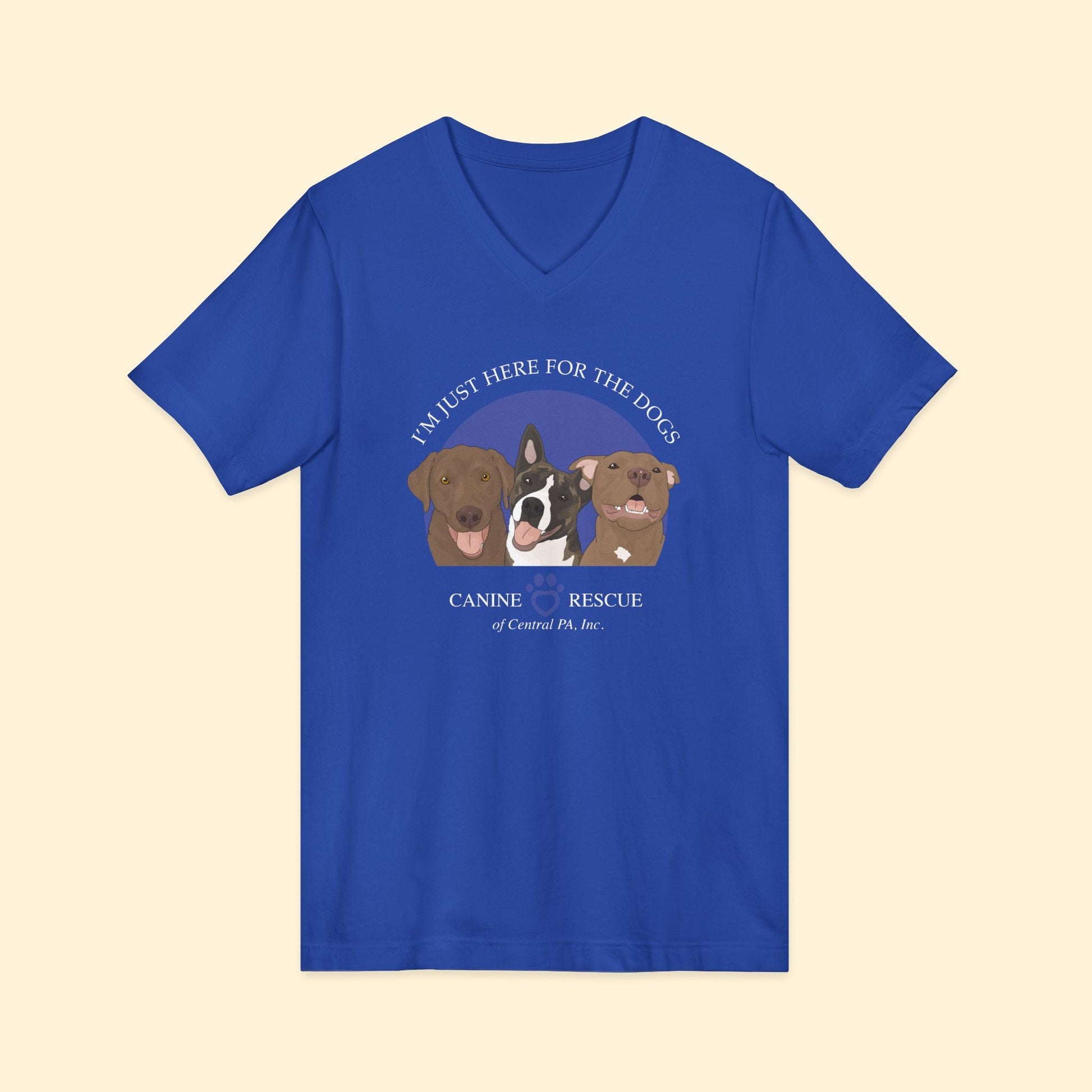Unisex V - Neck Tee | FUNDRAISER | Canine Rescue of Central PA - Detezi Designs - 10209788420434630277