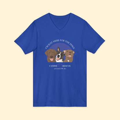 Unisex V - Neck Tee | FUNDRAISER | Canine Rescue of Central PA - Detezi Designs - 10209788420434630277