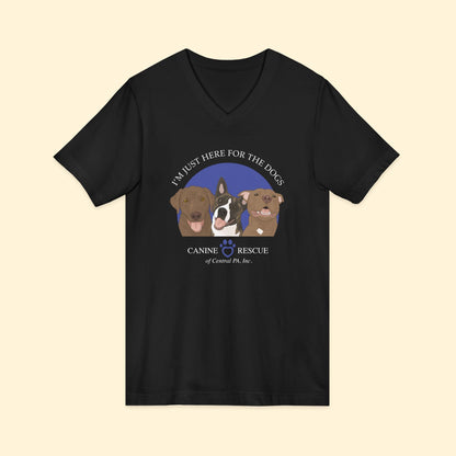 Unisex V - Neck Tee | FUNDRAISER | Canine Rescue of Central PA - Detezi Designs - 23000354291097547177