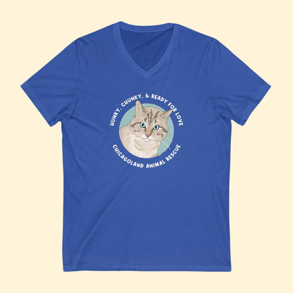 Unisex V - Neck Tee | FUNDRAISER | Chicagoland Animal Rescue - Detezi Designs - 18236787911523341785