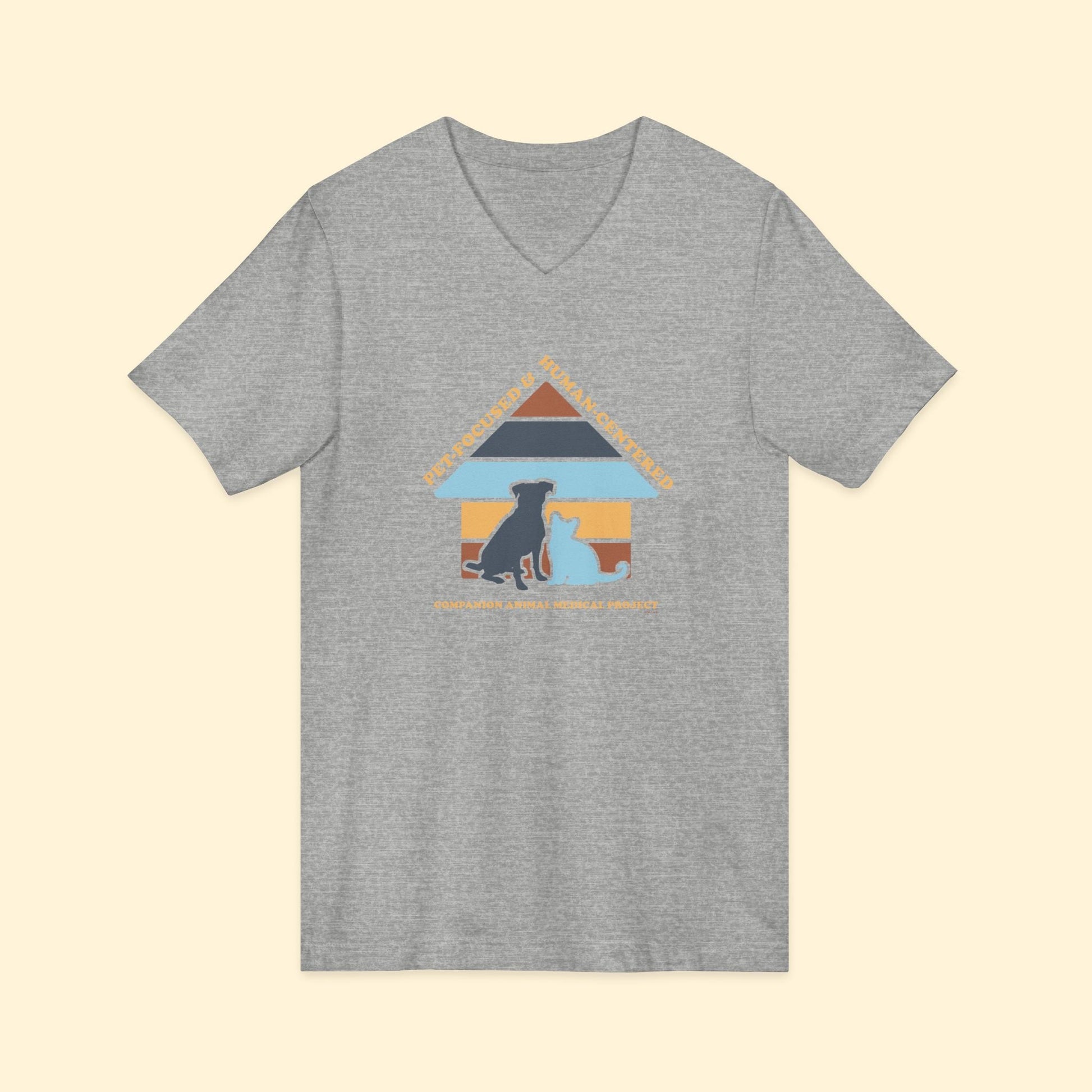 Unisex V - Neck Tee | FUNDRAISER | Companion Animal Medical Project - Detezi Designs - 15105501921458200936