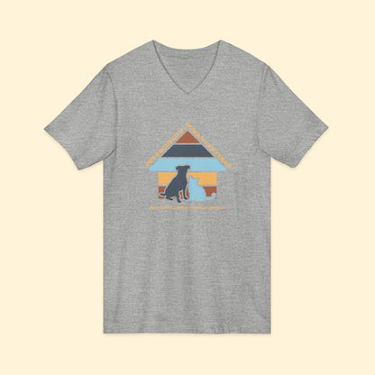 Unisex V - Neck Tee | FUNDRAISER | Companion Animal Medical Project - Detezi Designs - 15105501921458200936