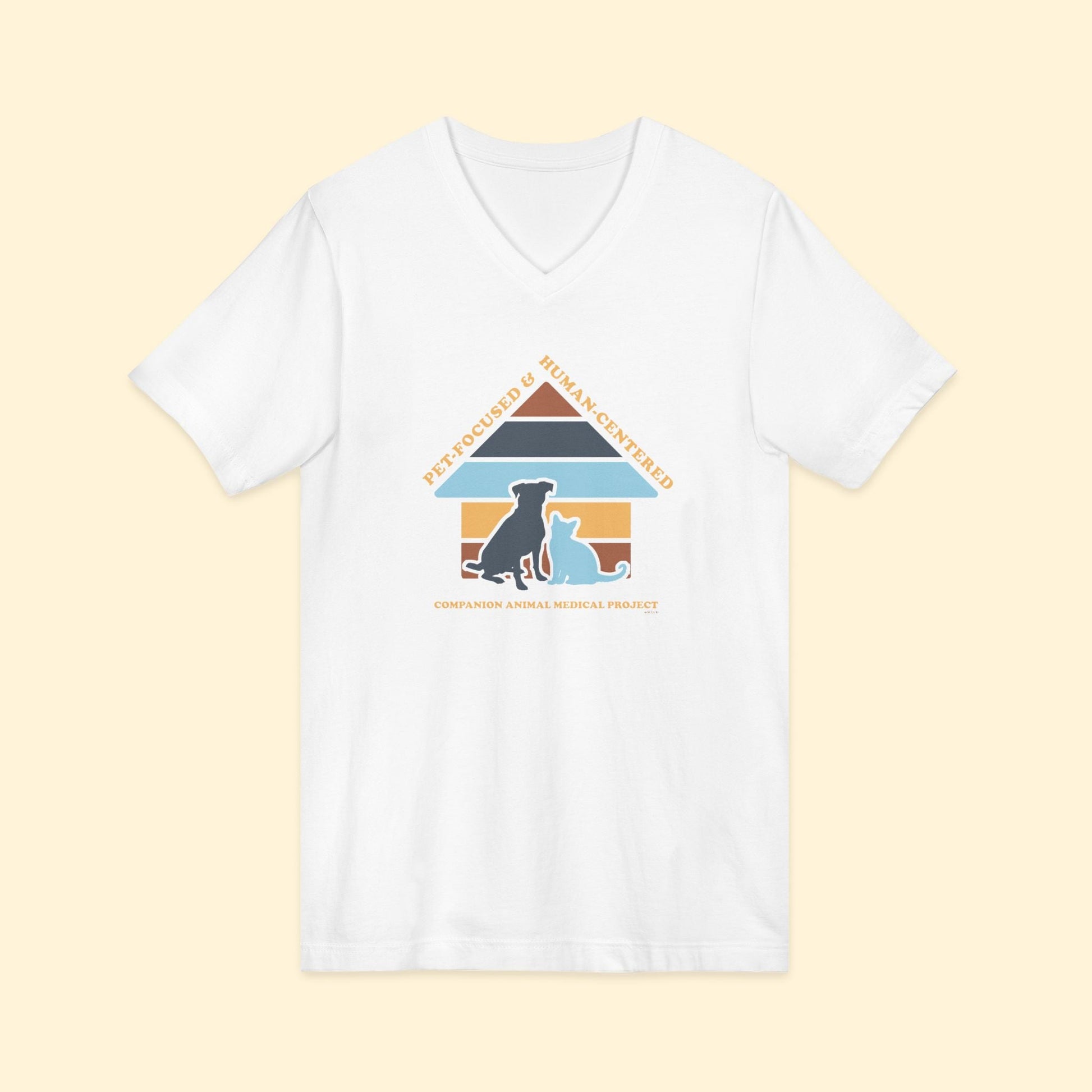 Unisex V - Neck Tee | FUNDRAISER | Companion Animal Medical Project - Detezi Designs - 26977839371960689933