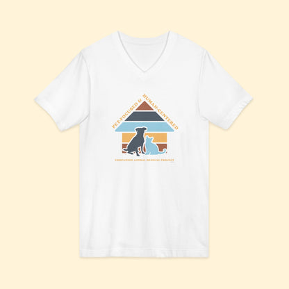 Unisex V - Neck Tee | FUNDRAISER | Companion Animal Medical Project - Detezi Designs - 26977839371960689933